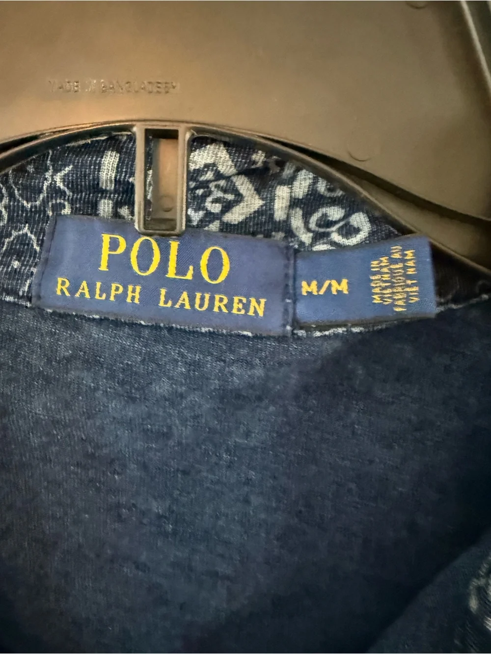 Ralph Lauren (m) Navy Bandana Print Polo Shirt